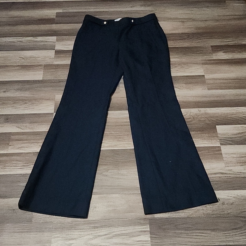 Loft Ann Taylor KATE Navy wide leg Sailor Pants Size 4 Inseam 32'